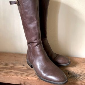 Sam Edelman Women’s Riding boot, 9 Wide, Rich Brown